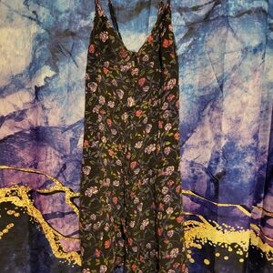 Insight Black Floral Mini Dress